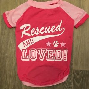 Rescued & Loved Pink Tee